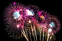 Low-impact acoustic fireworks display