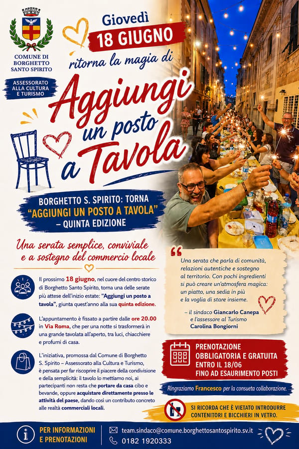 Aggiungi un posto a tavola