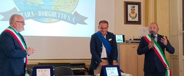 CERIMONIA UFFICIALE DI GEMELLAGGIO TRA I COMUNI DI CETARA E BORGHETTO SANTO SPIRITO