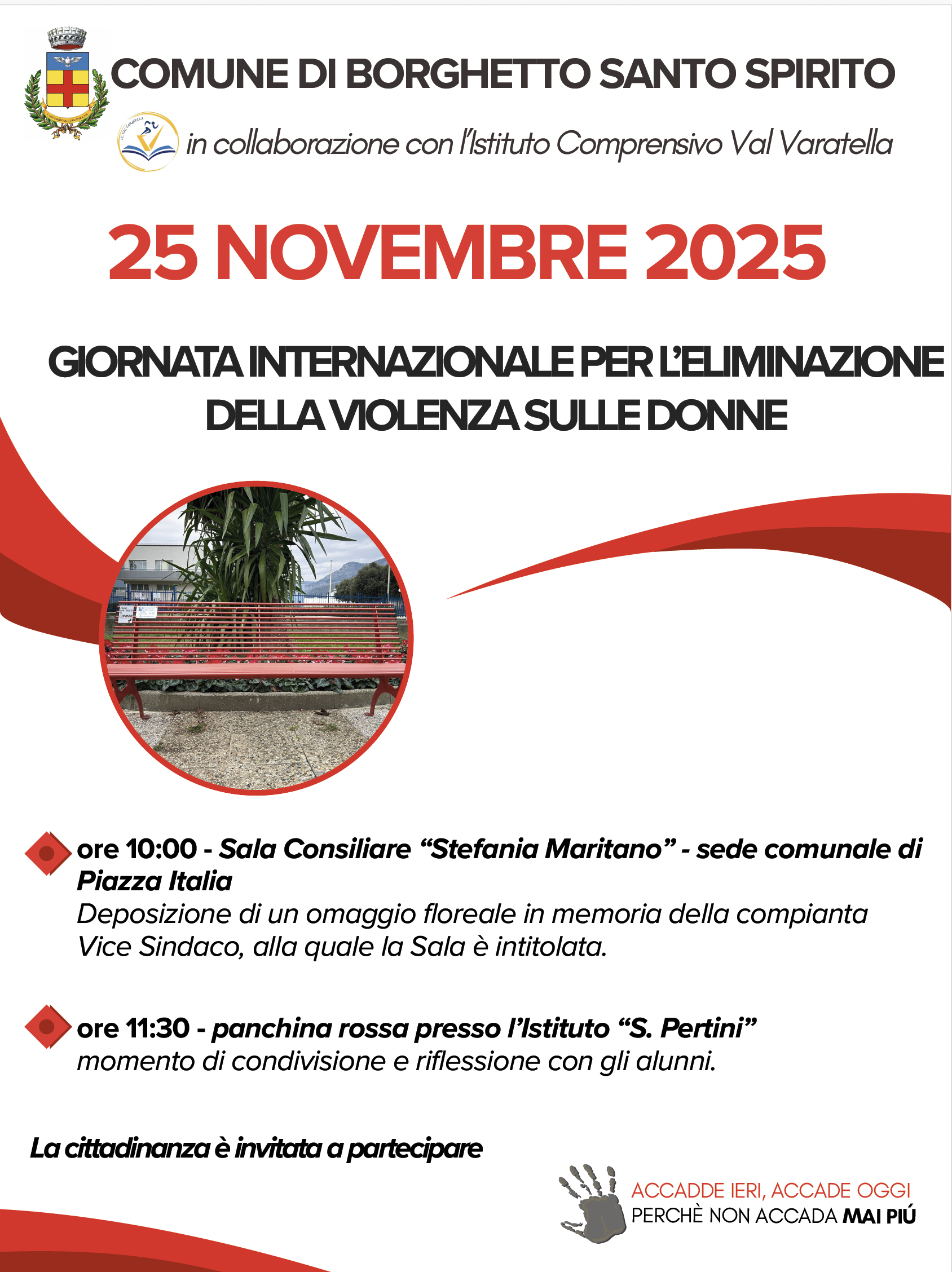 Giornata Internazionale per l’Eliminazione della Violenza sulle Donne